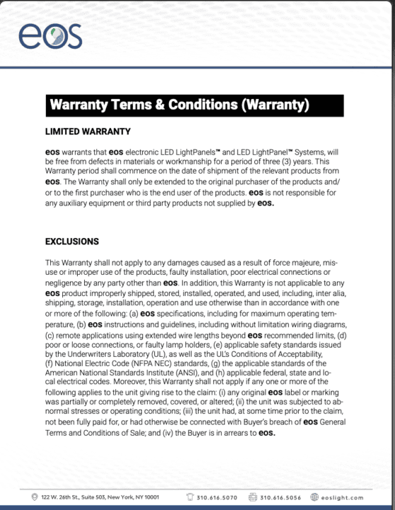 Warranty